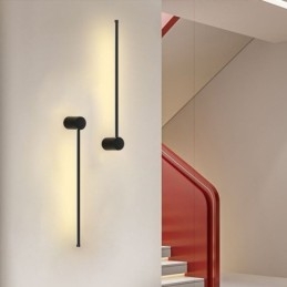 Moderne lange wandlamp, nachtkastje, decoratieve lamp