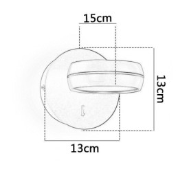 Draaibare wandlamp Moderne minimalistische wandlamp