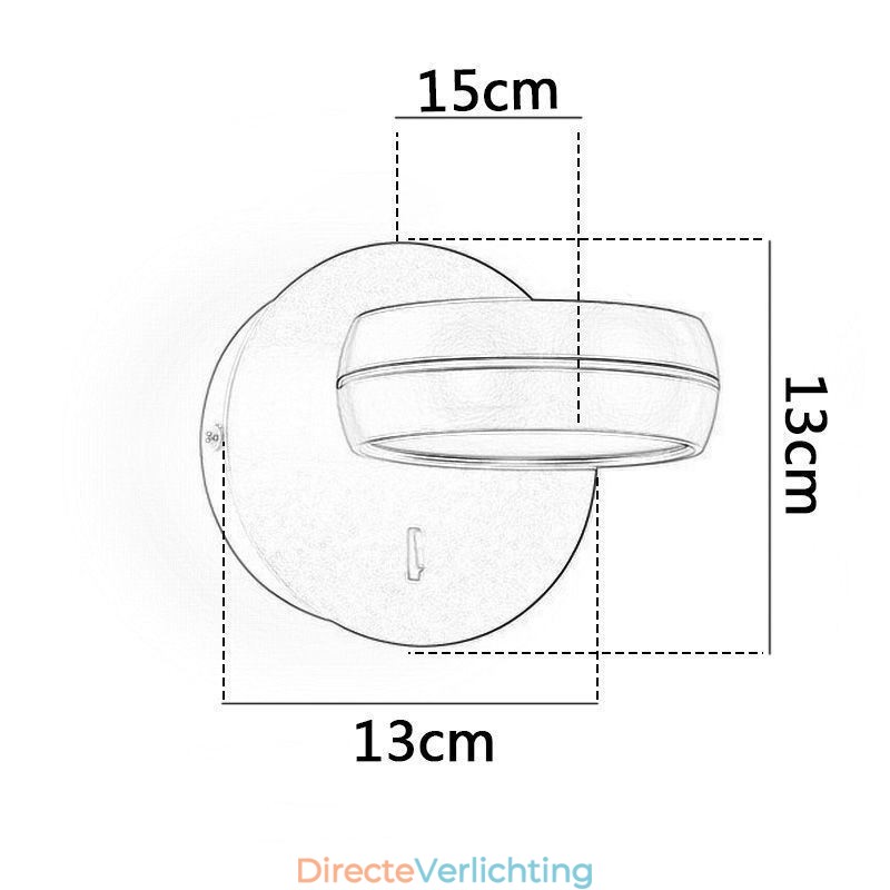 Draaibare wandlamp Moderne minimalistische wandlamp