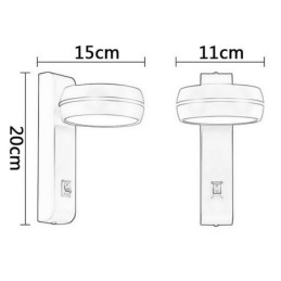 Draaibare wandlamp moderne minimalistische wandlamp