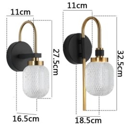 Moderne minimalistische wandlamp, acryl wandlamp