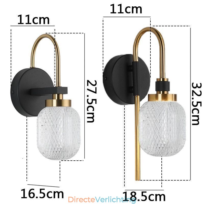 Moderne minimalistische wandlamp, acryl wandlamp