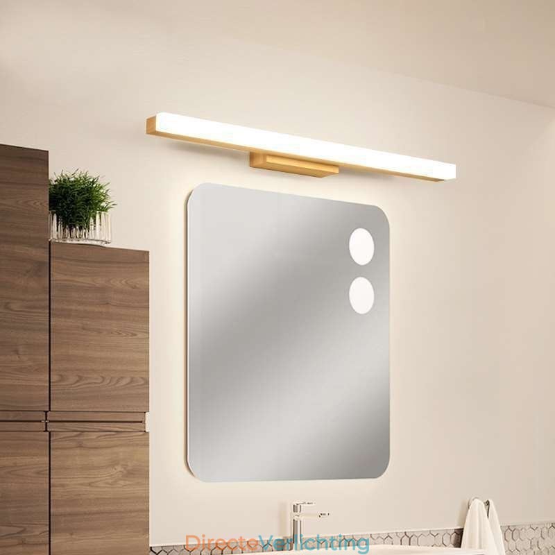 Spiegellamp Massief houten wandlamp Moderne wandlamp