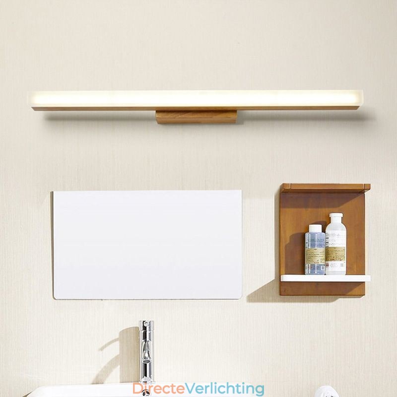 Spiegellamp Massief houten wandlamp Moderne wandlamp