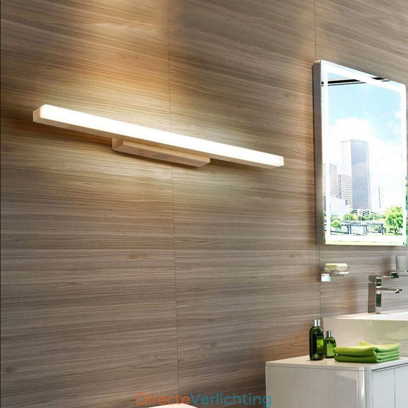 Spiegellamp Massief houten wandlamp Moderne wandlamp