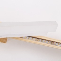 Spiegellamp Massief houten wandlamp Moderne wandlamp