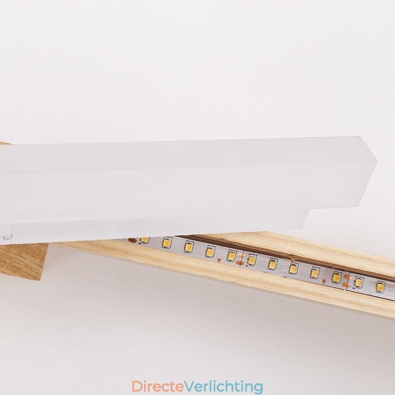 Spiegellamp Massief houten wandlamp Moderne wandlamp