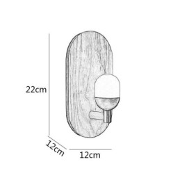 Decoratie Muur Houten Lamp Entree Gangpad Verlichting Nordic Bedside Wandlamp