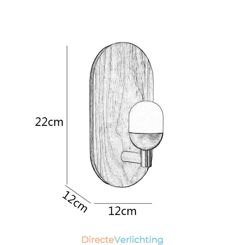 Decoratie Muur Houten Lamp Entree Gangpad Verlichting Nordic Bedside Wandlamp