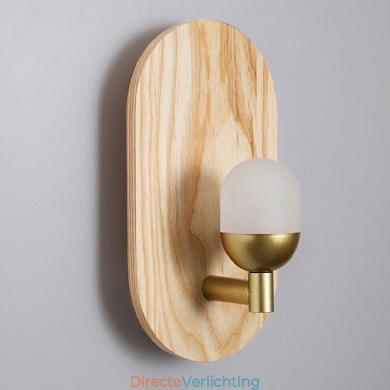 Decoratie Muur Houten Lamp Entree Gangpad Verlichting Nordic Bedside Wandlamp