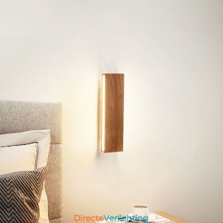 Moderne wandlamp van hout, entree, gangpadverlichting, Scandinavische wandlamp voor op het bed Moderne wandlamp van hout, entree, gangpadverlichting, Scandinavische wandlamp voor op het bed