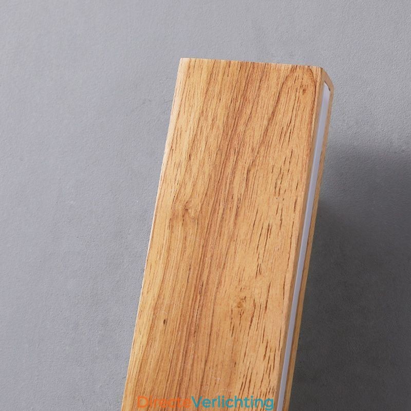 Moderne wandlamp van hout, entree, gangpadverlichting, Scandinavische wandlamp voor op het bed