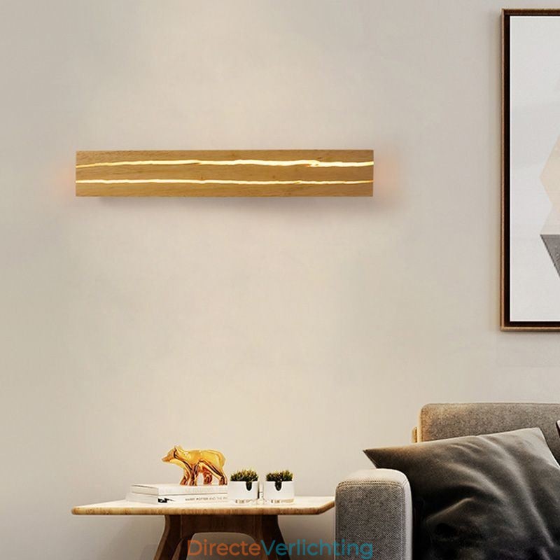 Moderne houten wandlamp entree gangpadverlichting Nordic nachtkastje wandlamp