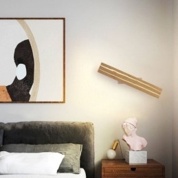 Moderne houten wandlamp entree gangpadverlichting Nordic nachtkastje wandlamp