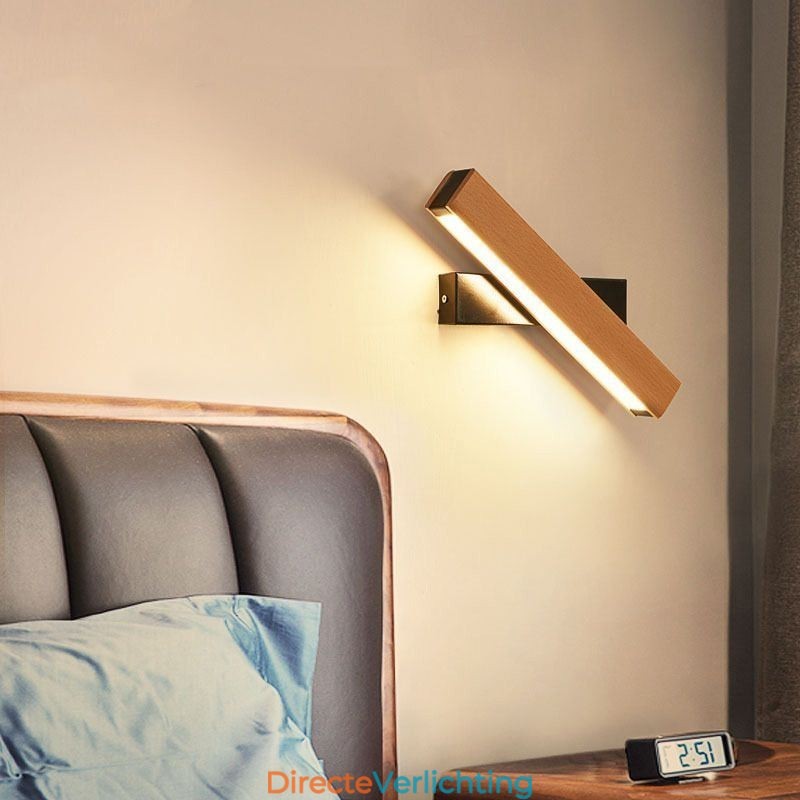 Europa Massief Houten Wandlamp Nachtkastje Wandverlichting Moderne Eenvoud Lampen