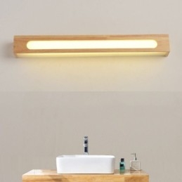 Moderne wandlamp van hout, entree, gangpadverlichting, Nordic nachtkastje wandlamp