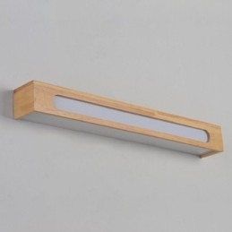 Moderne wandlamp van hout, entree, gangpadverlichting, Nordic nachtkastje wandlamp