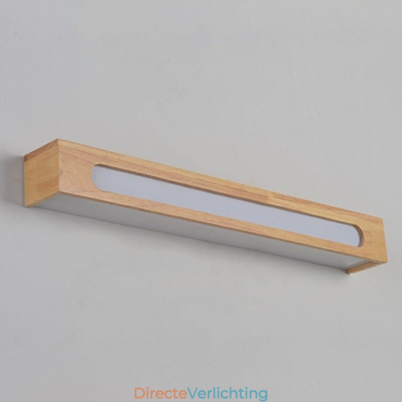 Moderne wandlamp van hout, entree, gangpadverlichting, Nordic nachtkastje wandlamp