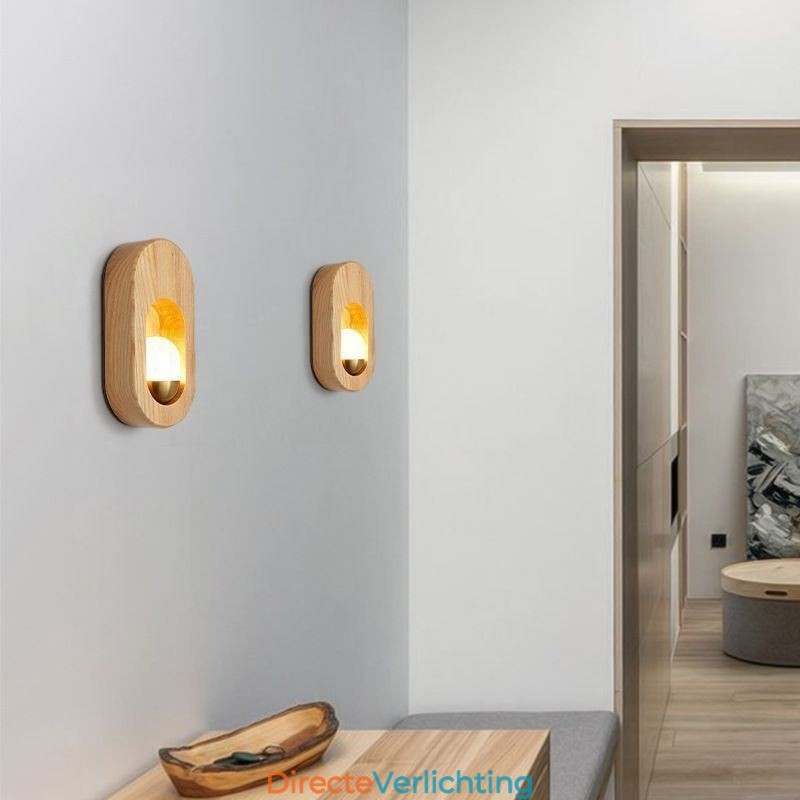 Japanse decoratie wandlamp houten wandlamp entree gangpad