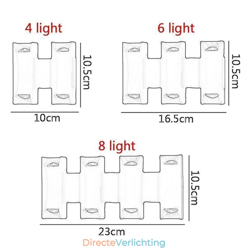 Waterdichte wandlamp moderne aluminium opbouw tuin veranda licht
