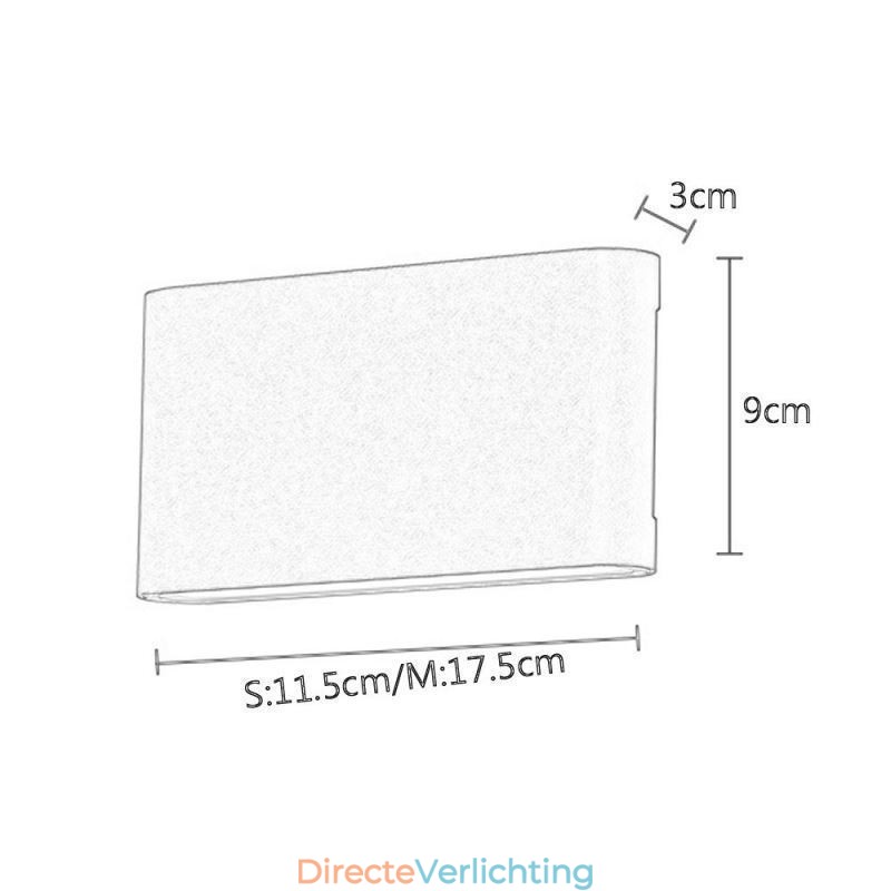 Wandlamp Waterdicht Modern Eenvoudig Aluminium Binnenkunst Wandlamp