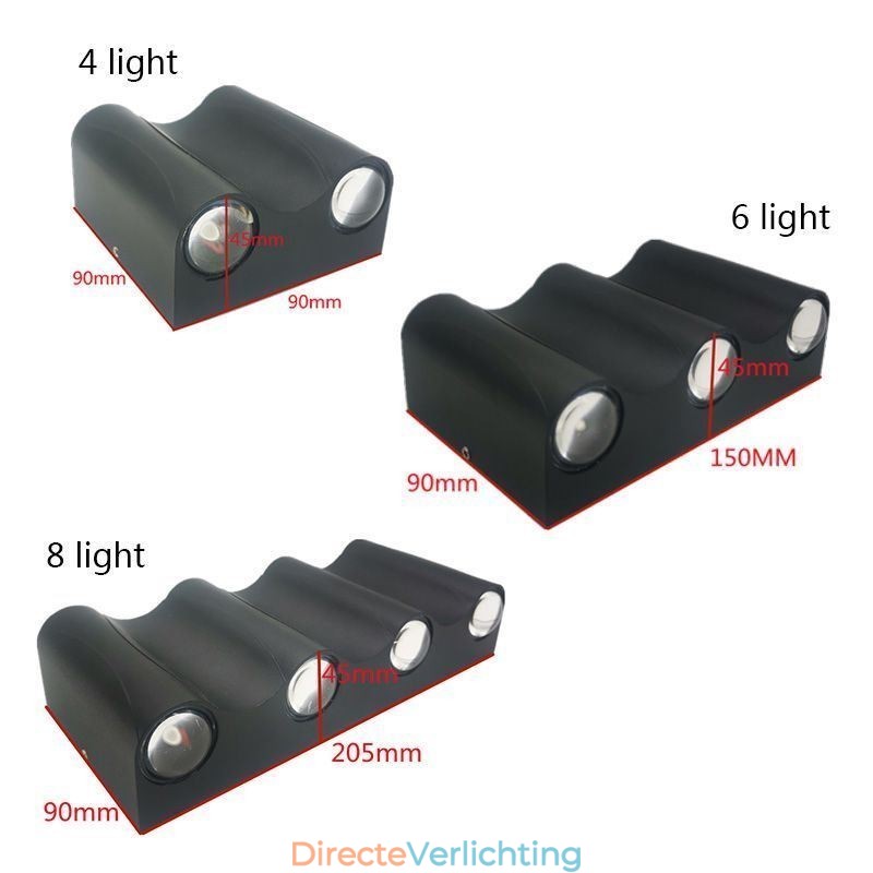 Wandlamp Aluminium Balkon Opbouw Portieklamp