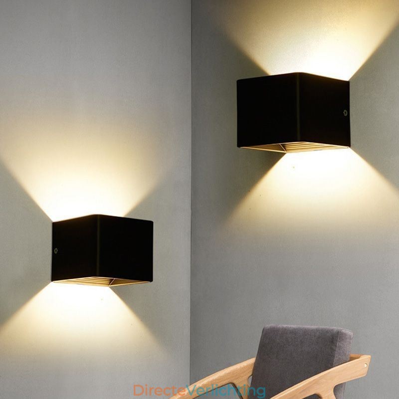Wandlamp Aluminium Balkon Opbouw Kubus Veranda Licht