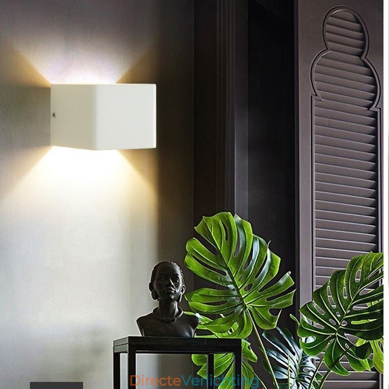 Wandlamp Aluminium Balkon Opbouw Kubus Veranda Licht