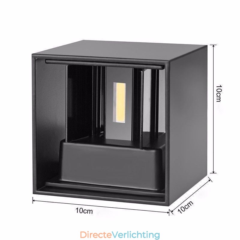 Wandlamp Aluminium Balkon Opbouw Kubus Veranda Licht