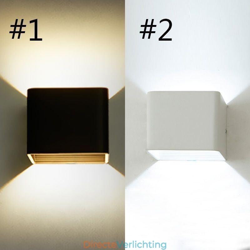 Wandlamp Aluminium Balkon Opbouw Kubus Veranda Licht