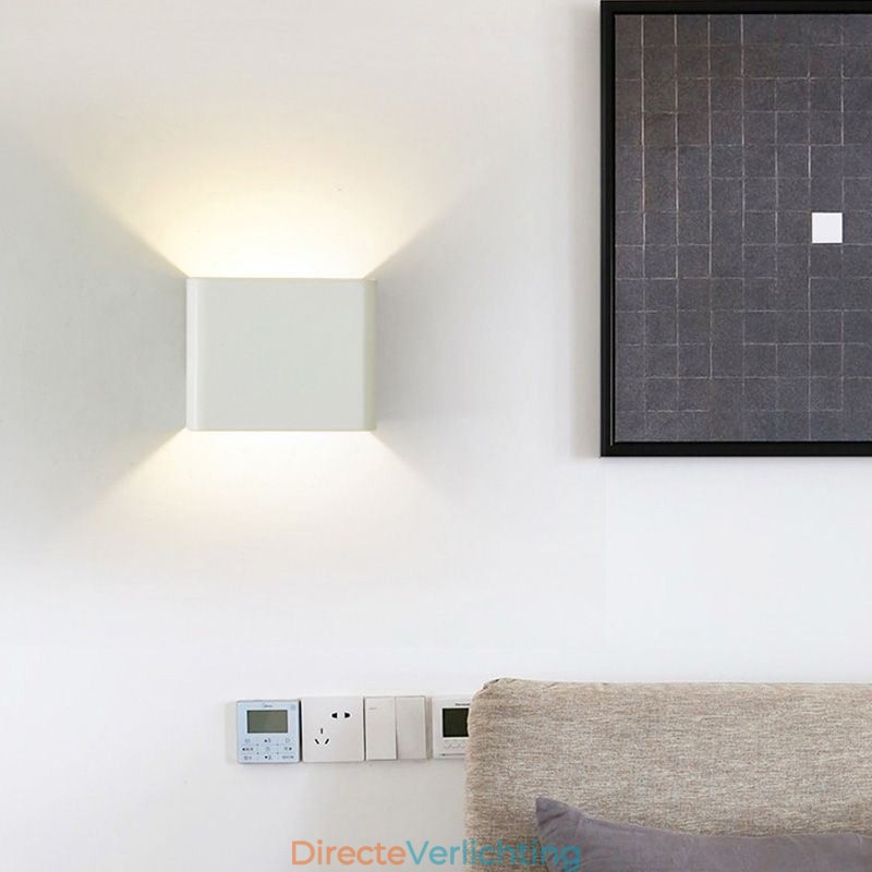 Wandlamp Aluminium Balkon Opbouw Kubus Veranda Licht