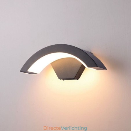 Minimalistische aluminium lamp tuin waterdichte halve maan wandlamp Minimalistische aluminium lamp tuin waterdichte halve maan wandlamp