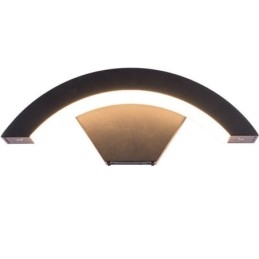Minimalistische aluminium lamp tuin waterdichte halve maan wandlamp