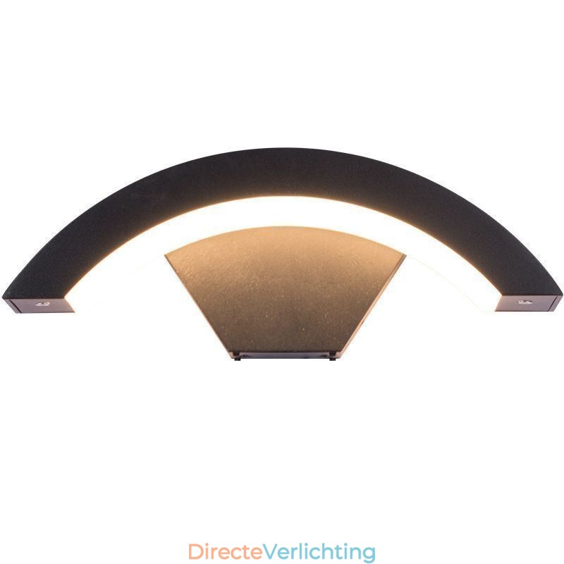 Minimalistische aluminium lamp tuin waterdichte halve maan wandlamp