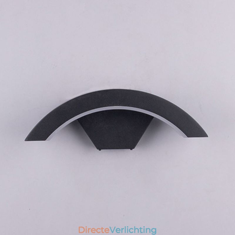 Minimalistische aluminium lamp tuin waterdichte halve maan wandlamp