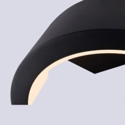 Minimalistische aluminium lamp tuin waterdichte halve maan wandlamp