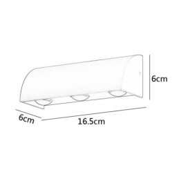 Wandlamp Waterdicht Aluminium Trap Wandlamp