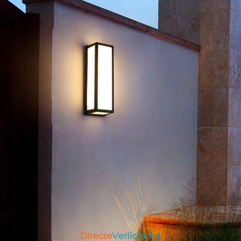 Rechthoekige wandlamp moderne waterdichte villa veranda wandlamp