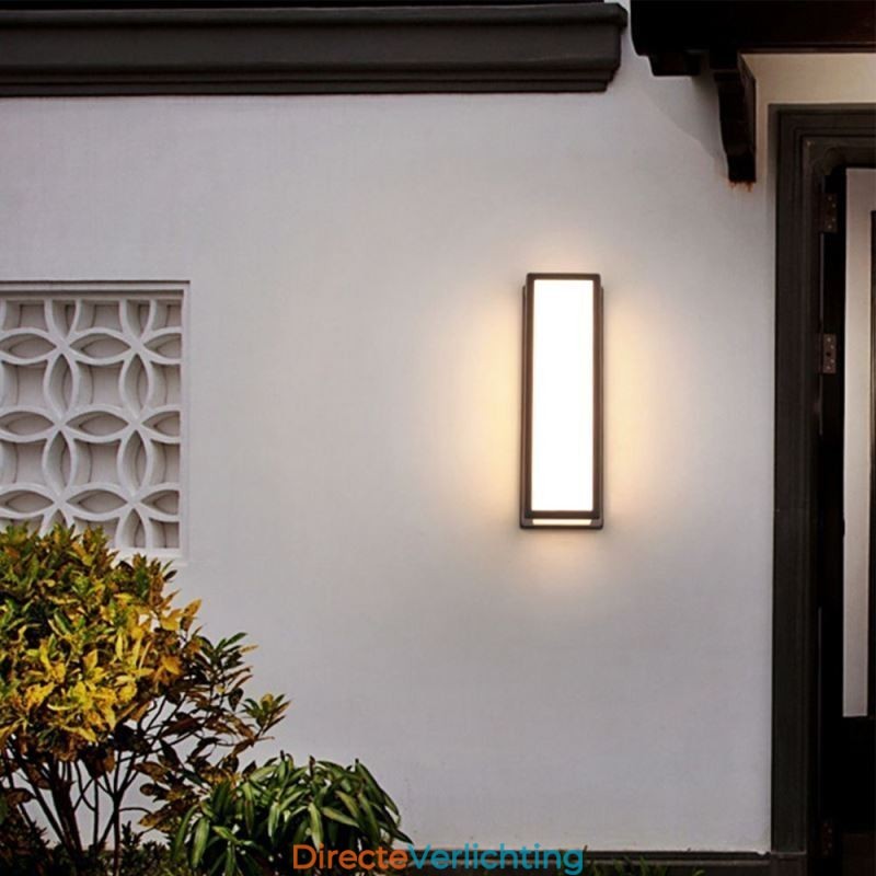 Rechthoekige wandlamp moderne waterdichte villa veranda wandlamp