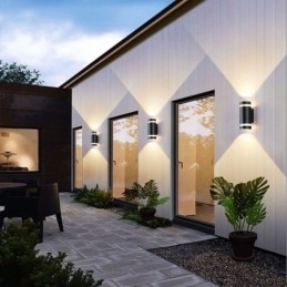 Wandlamp Waterdicht Up Down Aluminium Dubbele Kop Wandlamp