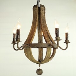 Kroonluchter 5 lampen Vintage Retro Landelijk Wonen Eetkamer Metaal