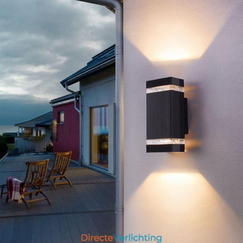 Eenvoudige aluminium wandlampen, waterdichte wandlamp, binnenplaats, veranda