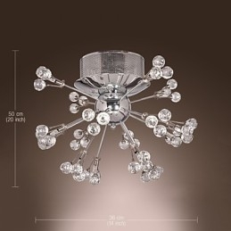Moderne eigentijdse kristalchroom metalen inbouw