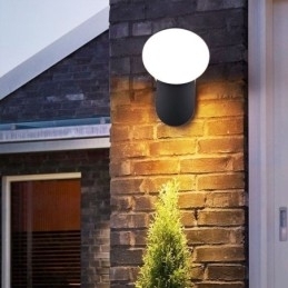 Moderne minimalistische aluminium lamp tuin waterdichte halve maan wandlamp