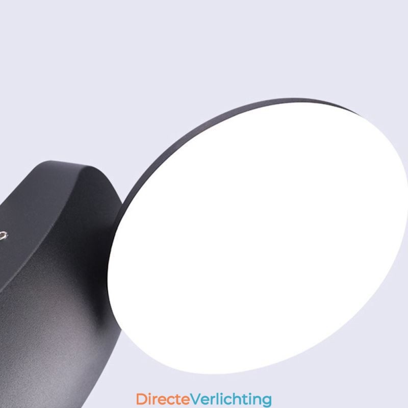 Moderne minimalistische aluminium lamp tuin waterdichte halve maan wandlamp