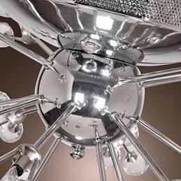 Moderne eigentijdse kristalchroom metalen inbouw