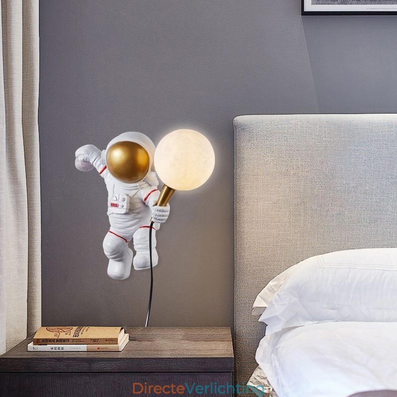 Moderne wandlamp Creatieve astronaut Hars wandlamp Kinderen