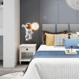 Moderne wandlamp Creatieve astronaut Hars wandlamp Kinderen