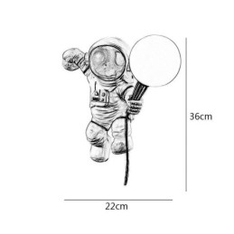 Moderne wandlamp Creatieve astronaut Hars wandlamp Kinderen