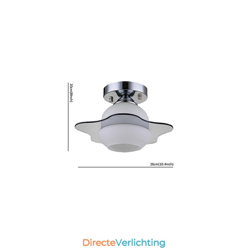 Moderne plafondlamp inbouw 1 lichts eigentijds metaal